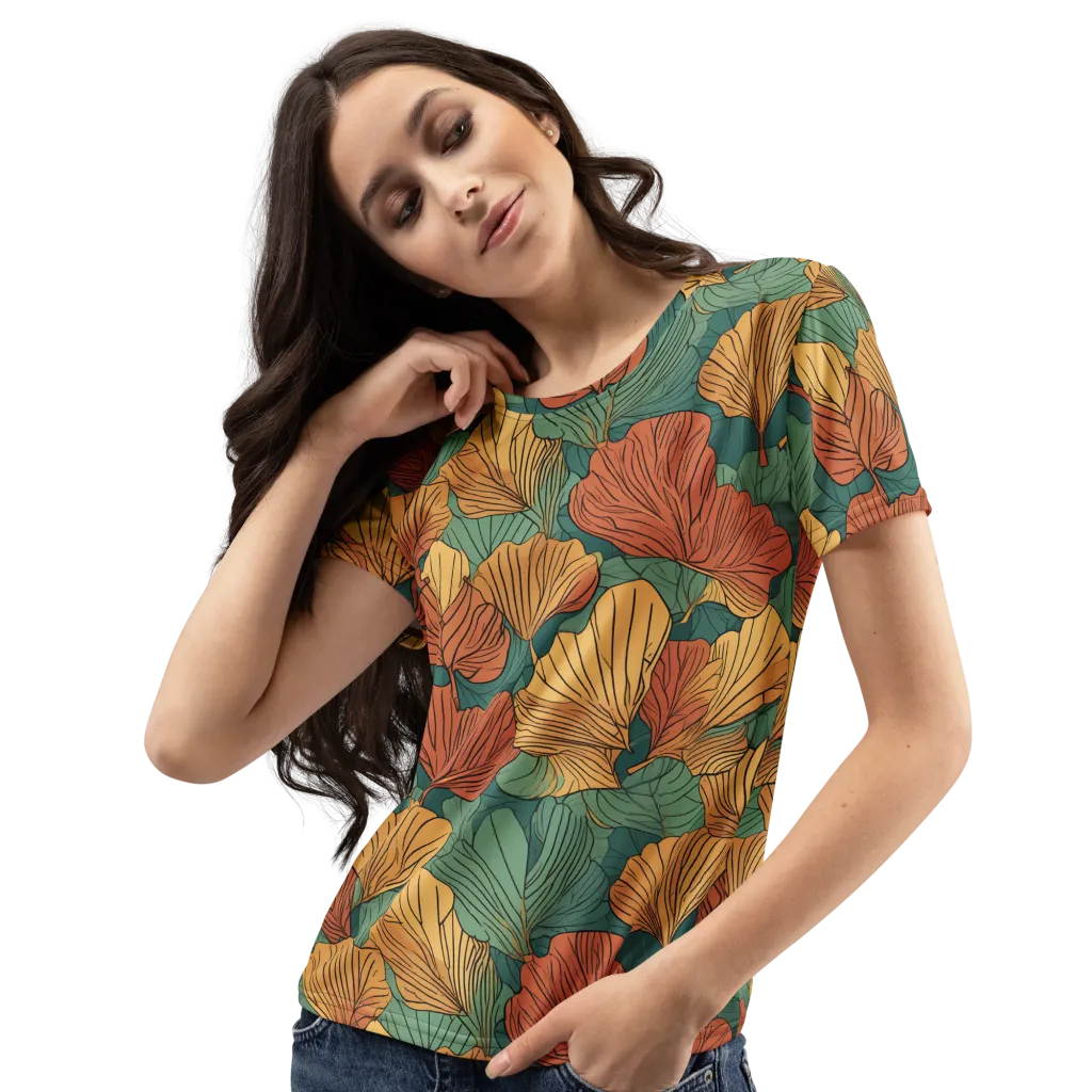 Ember Canopy on Women's Crew Neck T-Shirt — Left Front