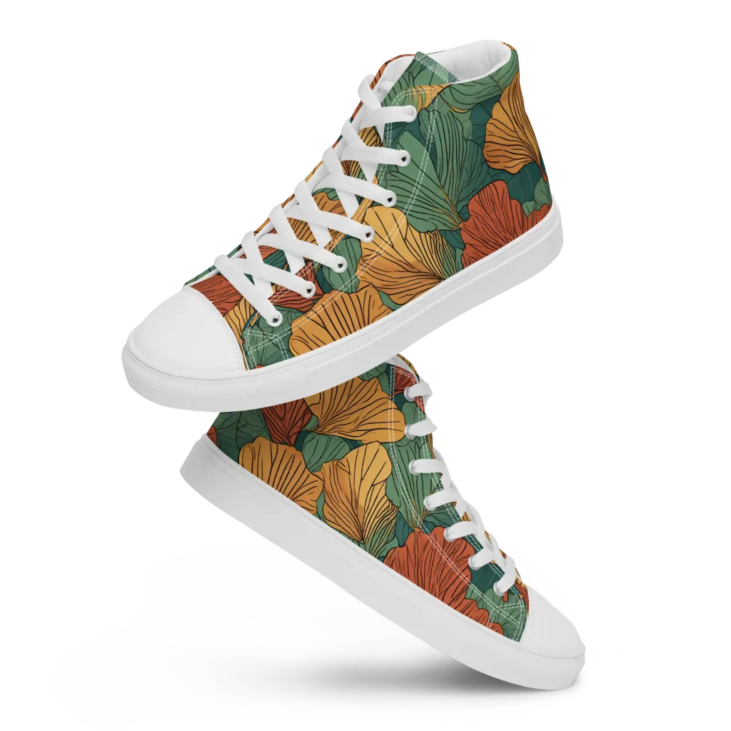 Ember Canopy on Women's High Top Canvas Shoes — Front
