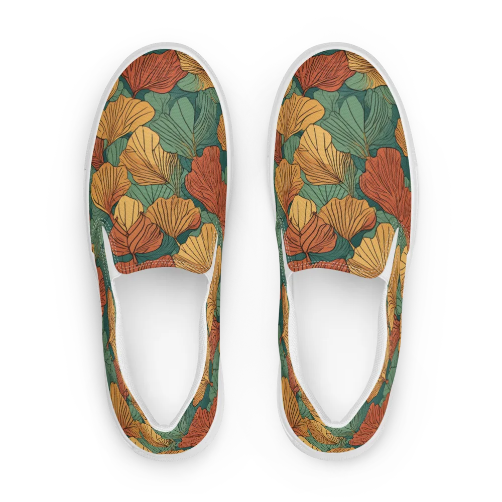 Ember Canopy on Men's Slip-On Canvas Shoes — Front