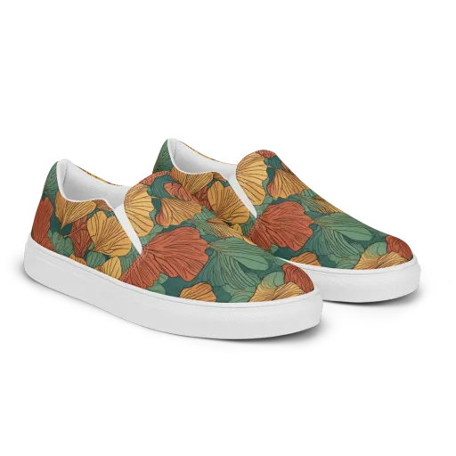 Ember Canopy on a Men's Slip-On Canvas Shoes