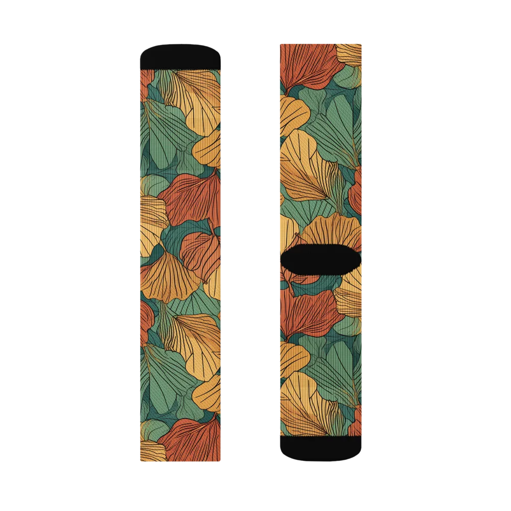 Ember Canopy on Socks — Left Sock