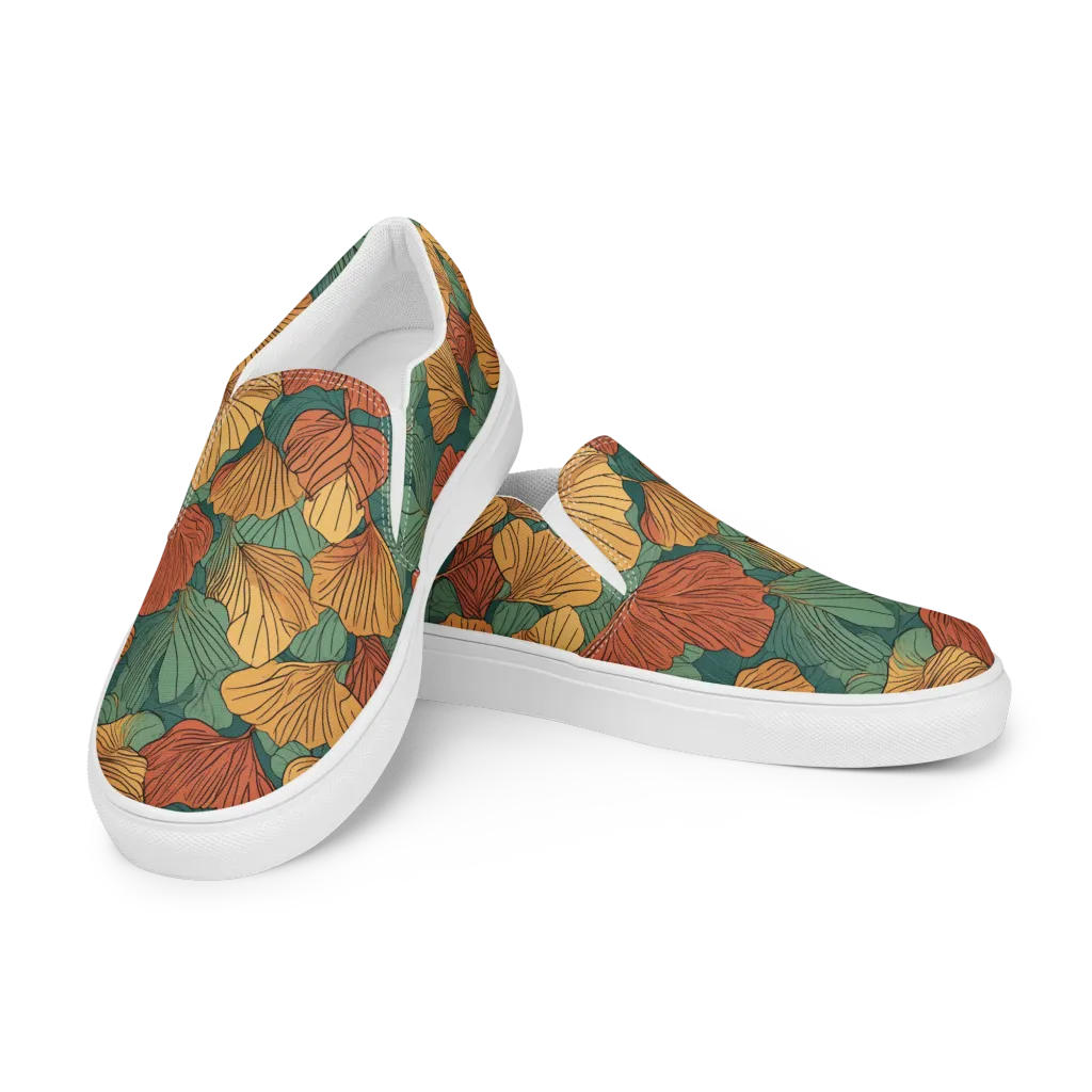 Ember Canopy on Women's Slip-On Canvas Shoes — Left Front