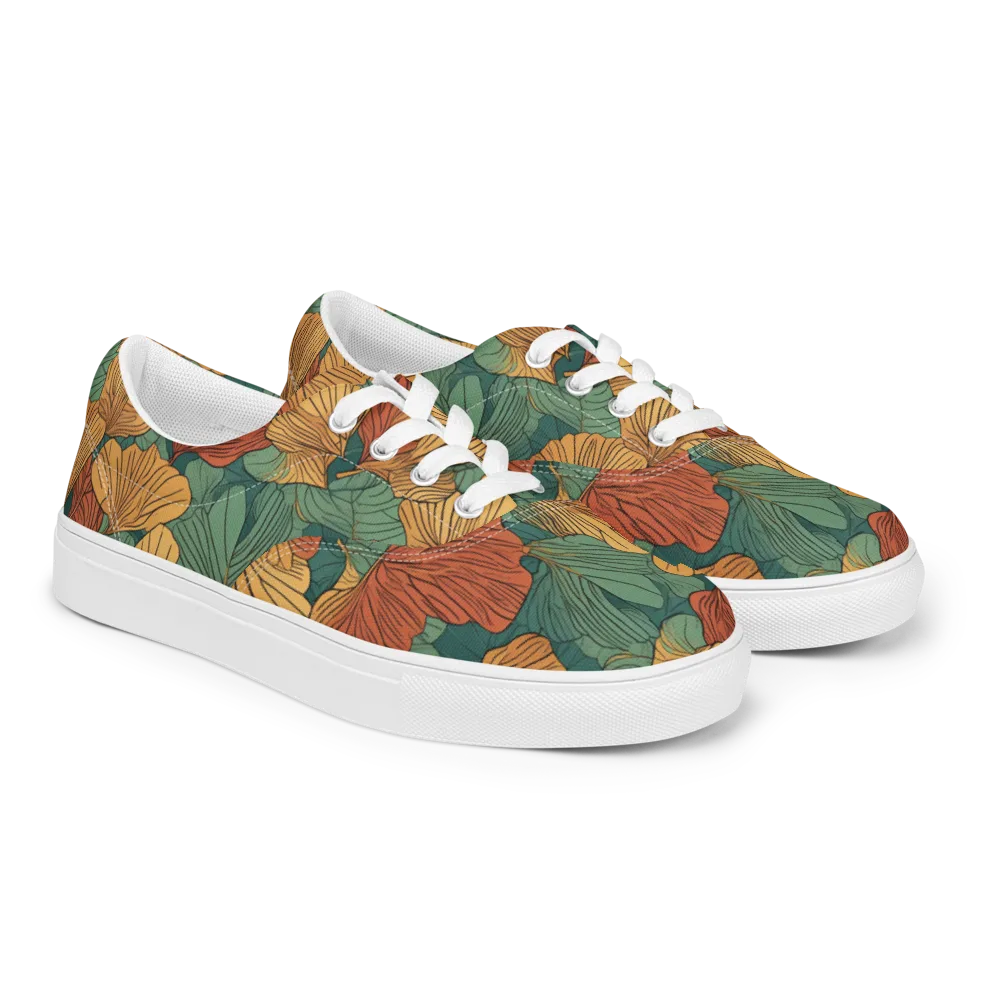 Ember Canopy on Men's Lace-Up Canvas Shoes — Right Front