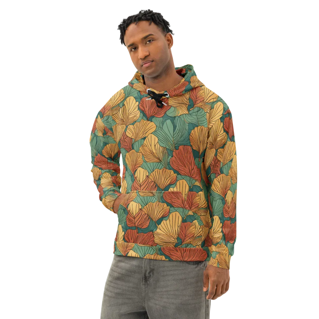 Ember Canopy on Cotton Hoodie — Left Front