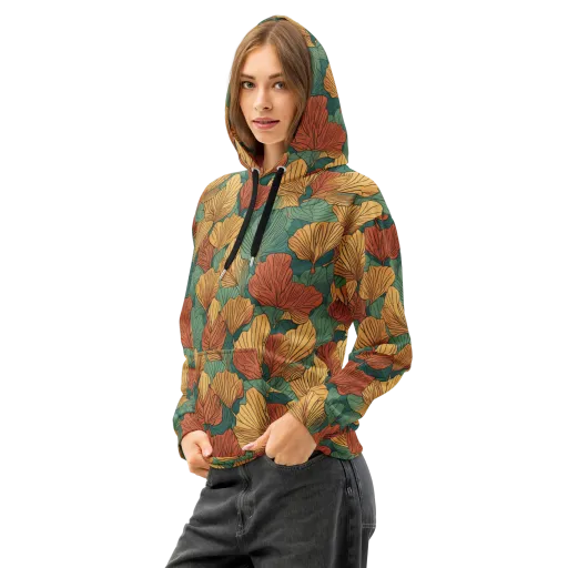 Ember Canopy on a Cotton Hoodie