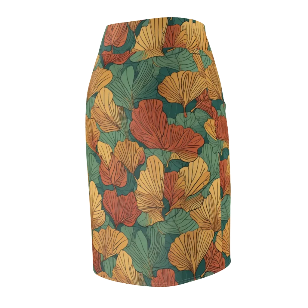 Ember Canopy on Pencil Skirt — Back Side