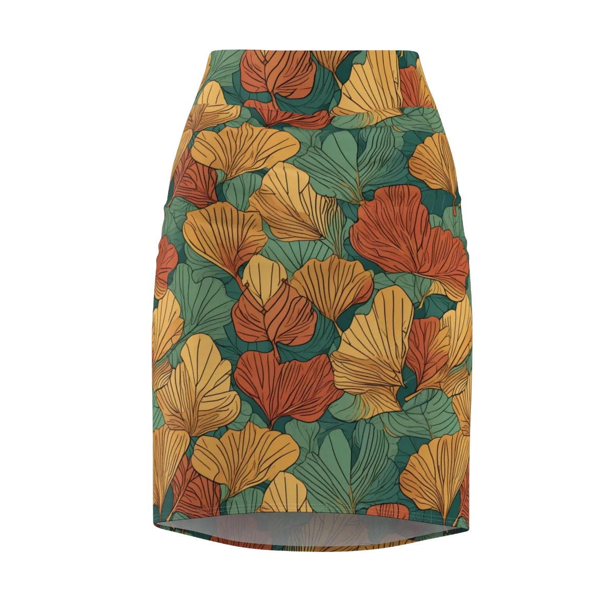 Ember Canopy on Pencil Skirt — Front