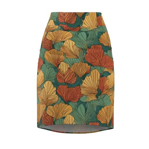 Ember Canopy on a Pencil Skirt