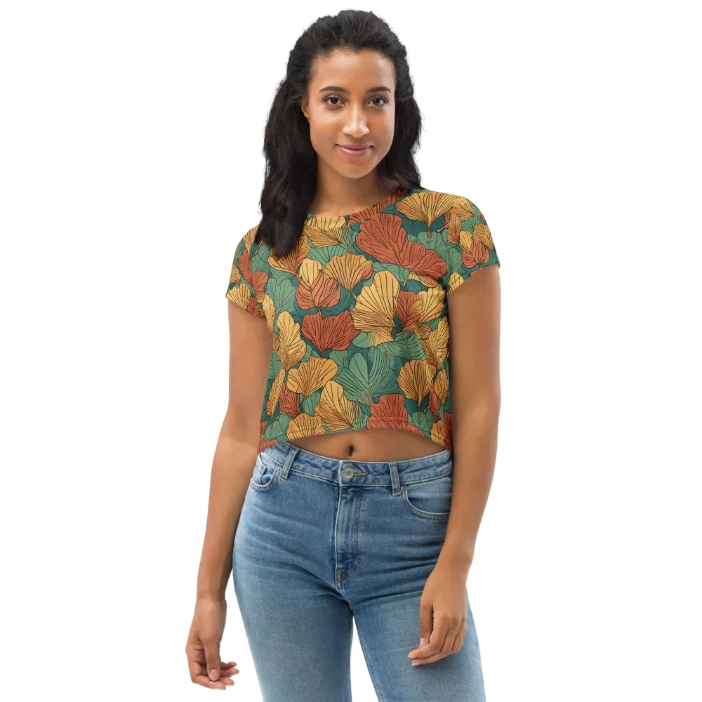 Ember Canopy on Crop Tee — Front