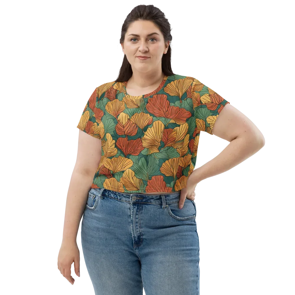 Ember Canopy on Crop Tee — Front