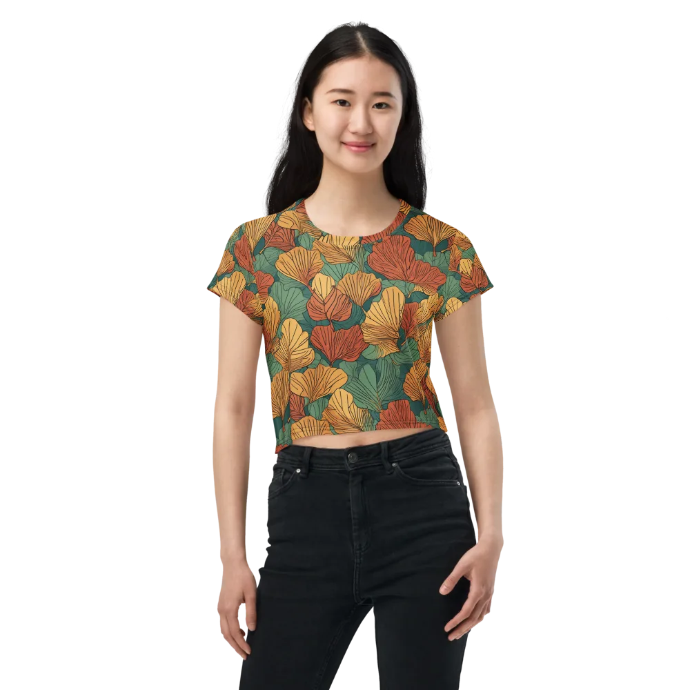 Ember Canopy on Crop Tee — Front