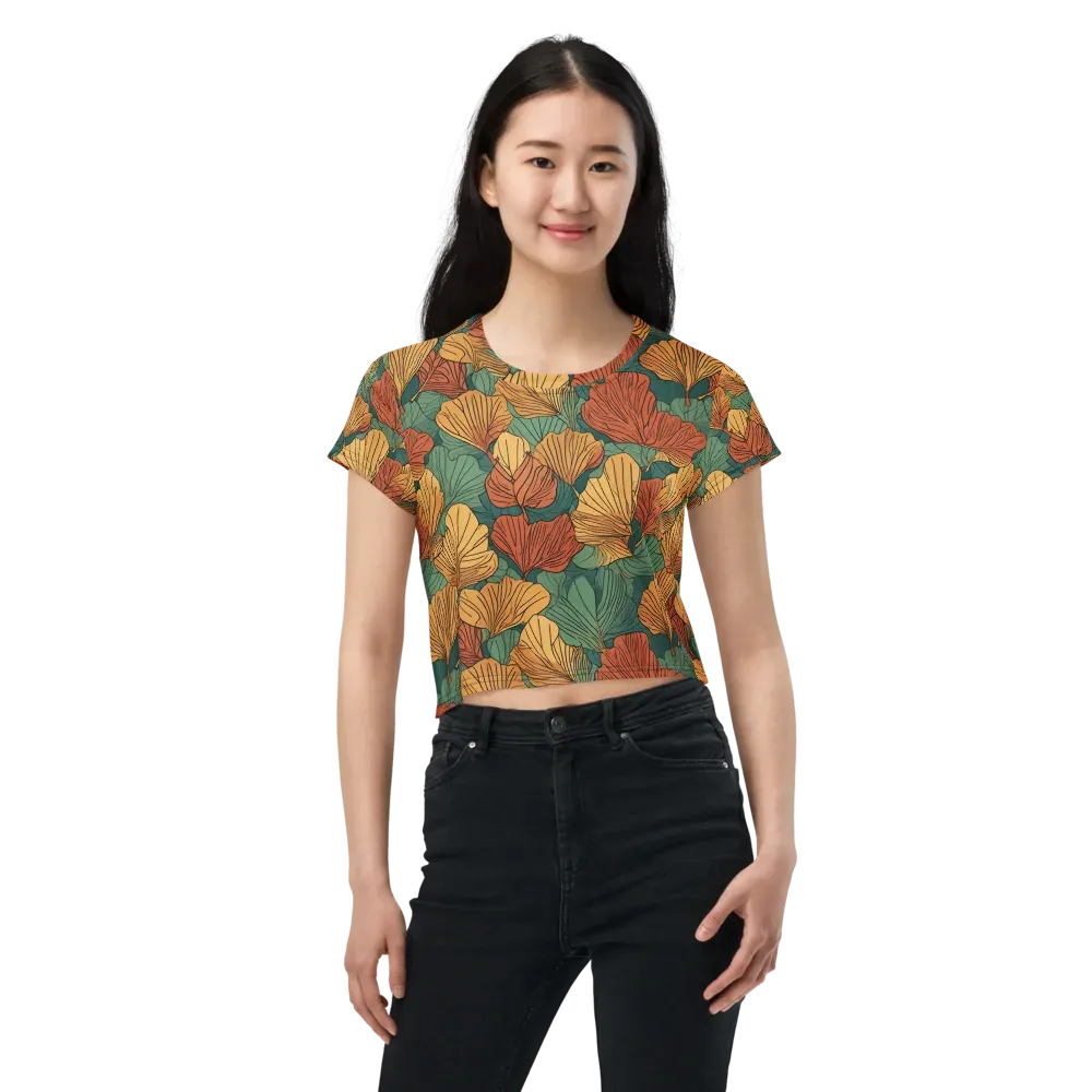 Ember Canopy on Crop Tee — Front