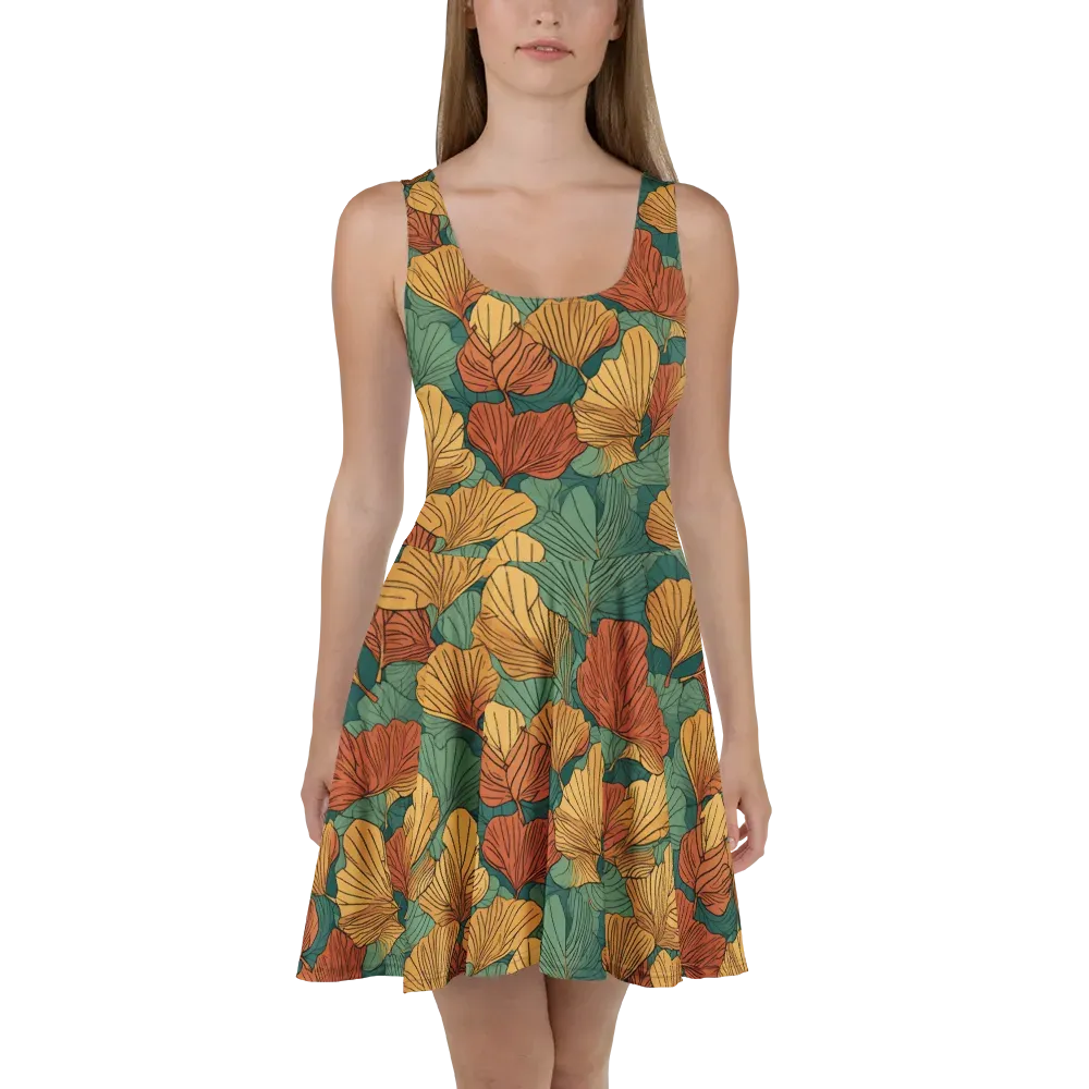 Ember Canopy on Skater Dress — Front