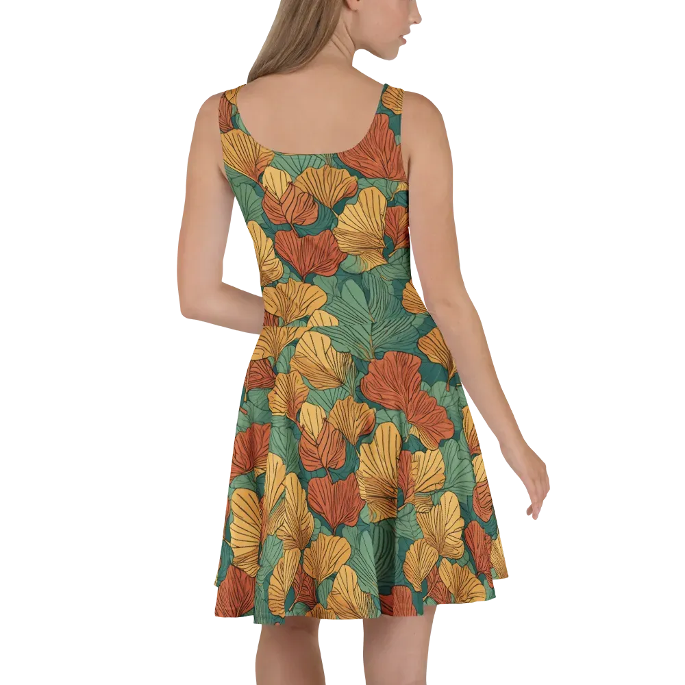 Ember Canopy on Skater Dress — Back