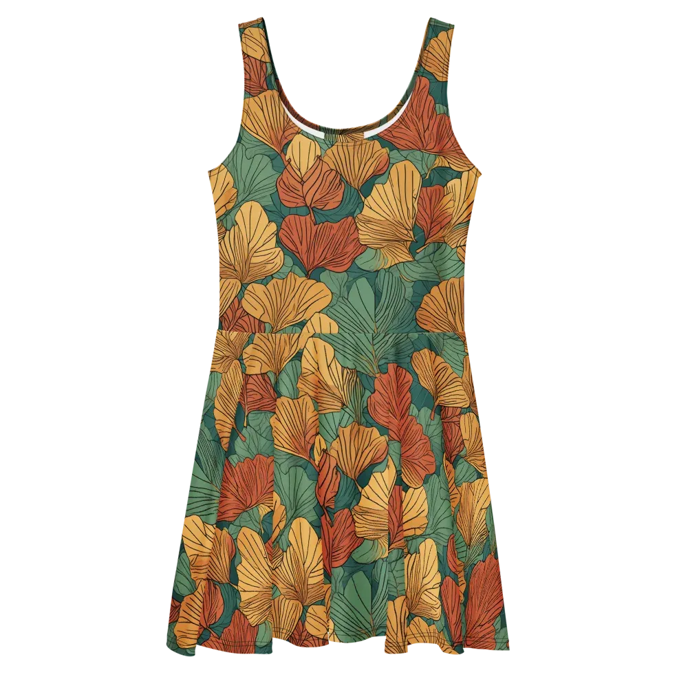 Ember Canopy on Skater Dress — Front