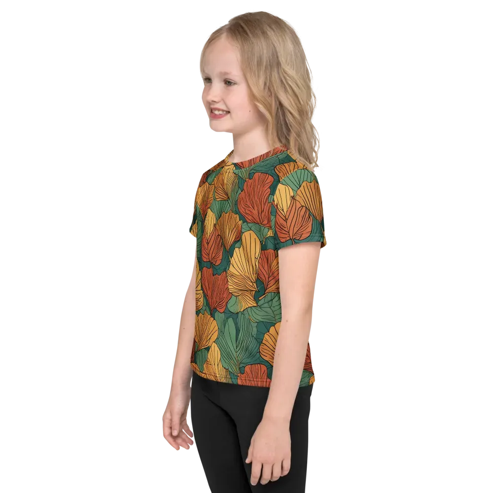 Ember Canopy on Kids Crew Neck T-Shirt — Left