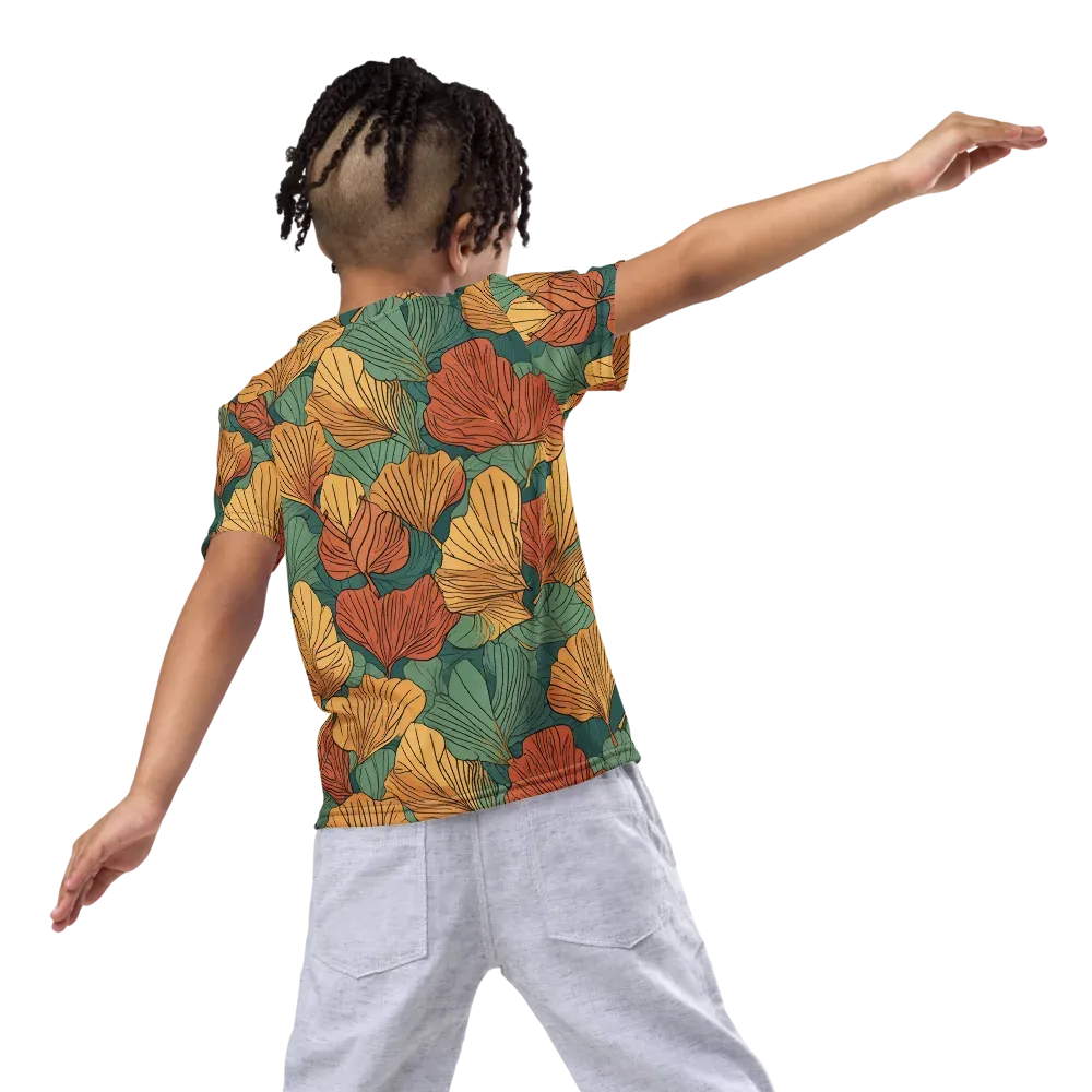 Ember Canopy on Kids Crew Neck T-Shirt — Back