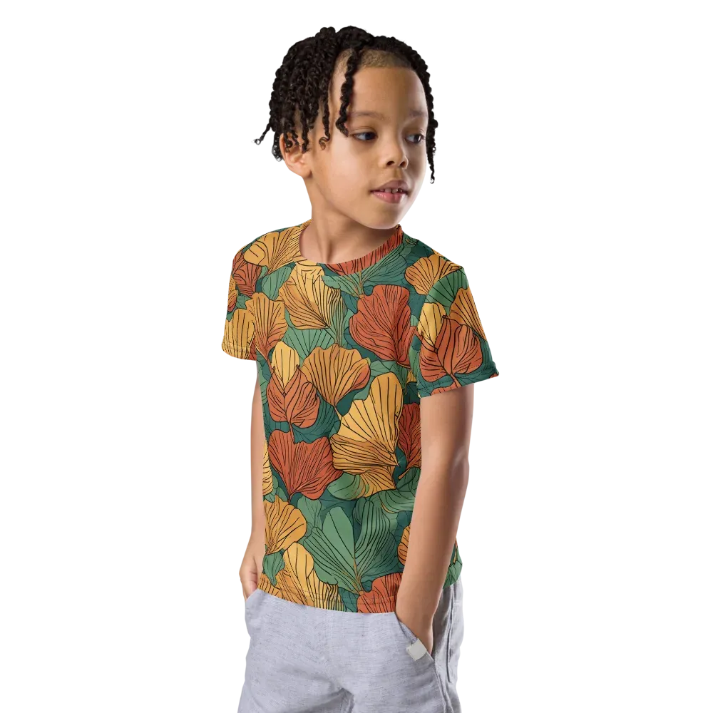 Ember Canopy on Kids Crew Neck T-Shirt — Left Front