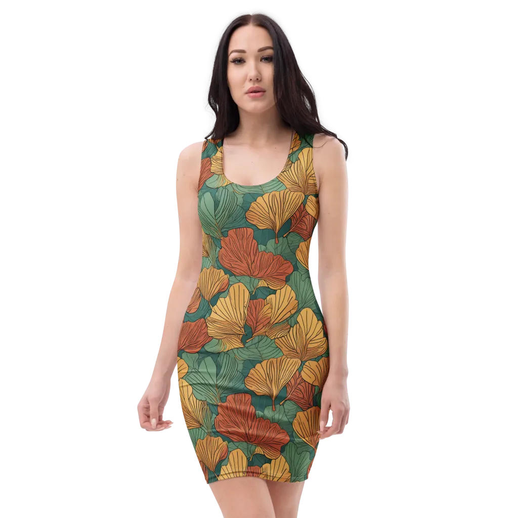 Ember Canopy on Bodycon Dress — Front