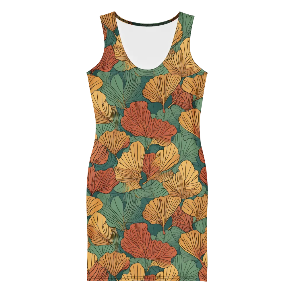 Ember Canopy on Bodycon Dress — Front