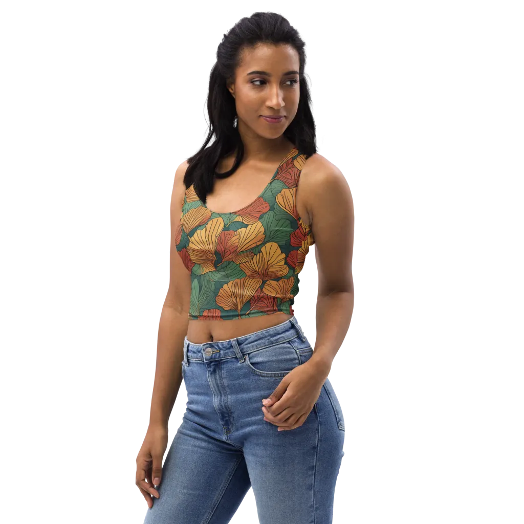 Ember Canopy on Crop Top — Left Front