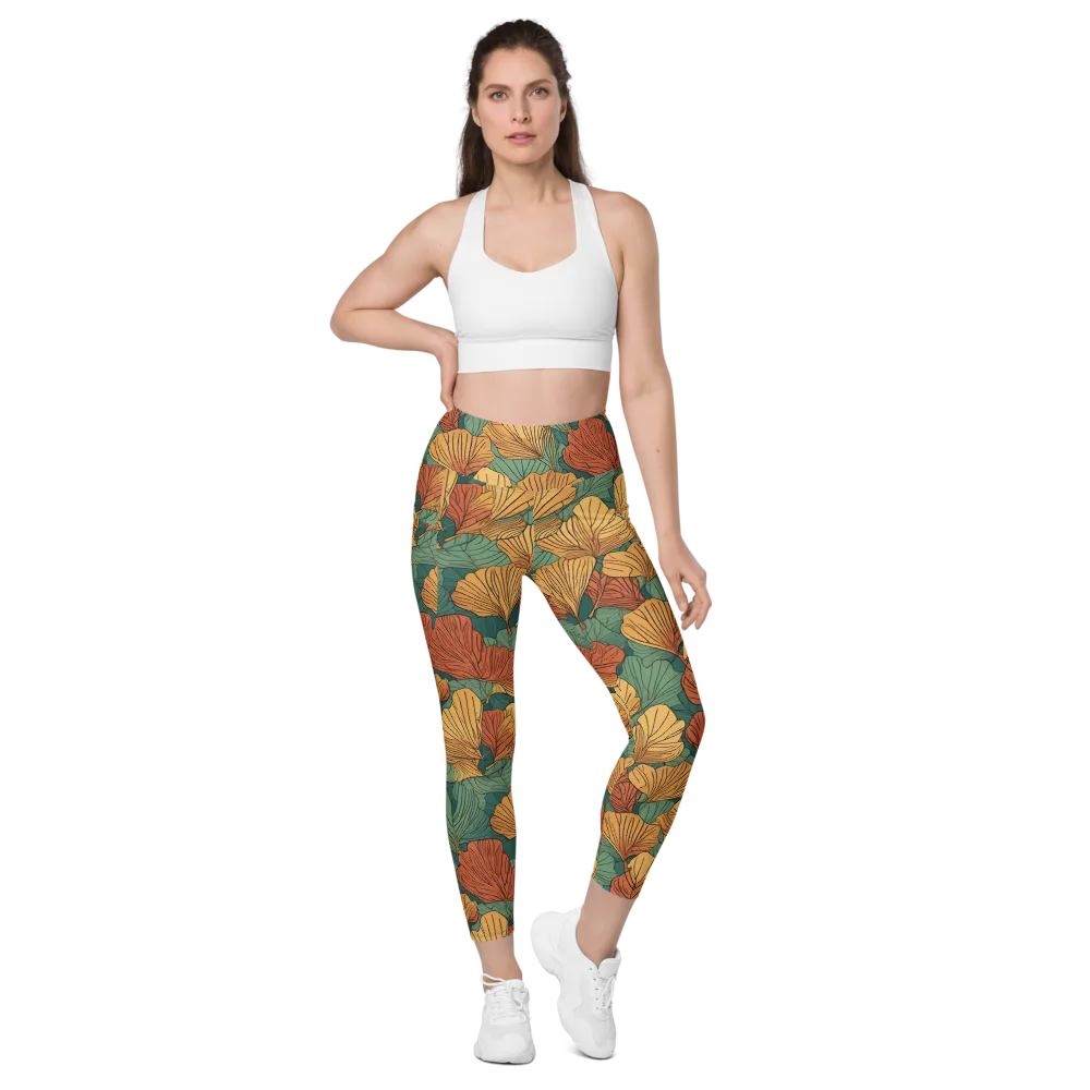 Ember Canopy on Leggings with Pockets — Front
