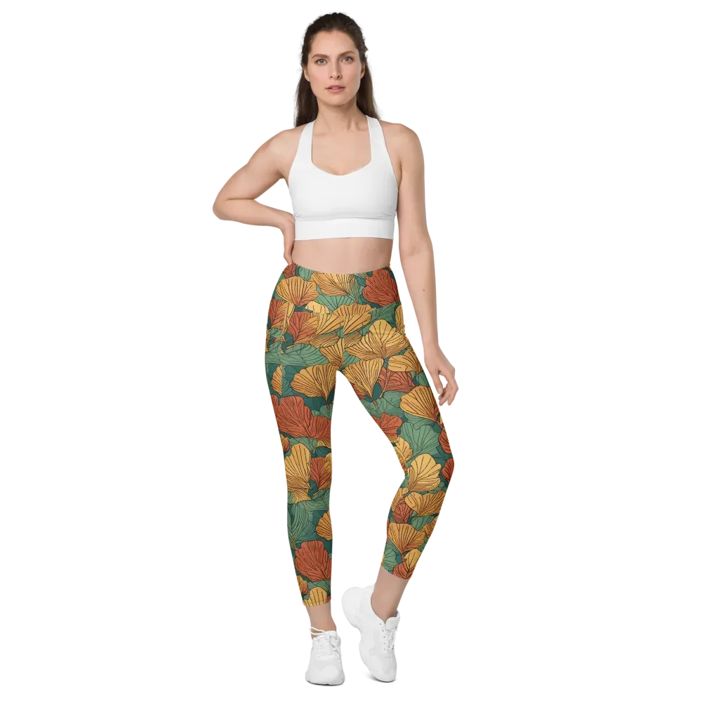 Ember Canopy on Leggings with Pockets — Front