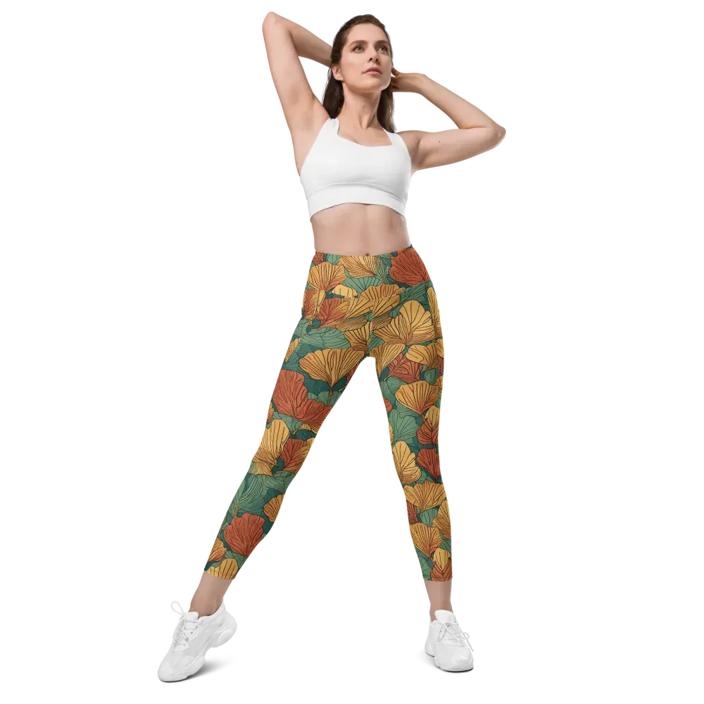 Ember Canopy on Leggings with Pockets — Front