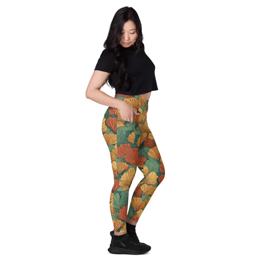 Ember Canopy on Leggings with Pockets — Right