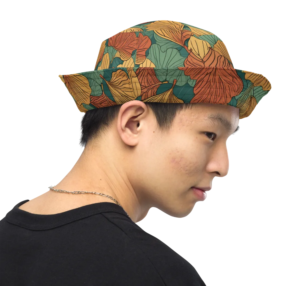 Ember Canopy on Reversible Bucket Hat — Right Outside