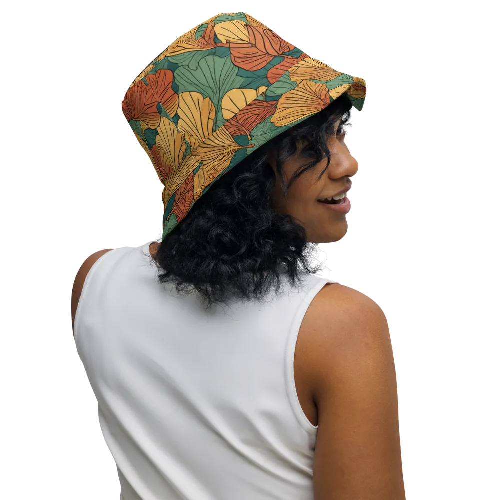 Ember Canopy on Reversible Bucket Hat — Right Outside