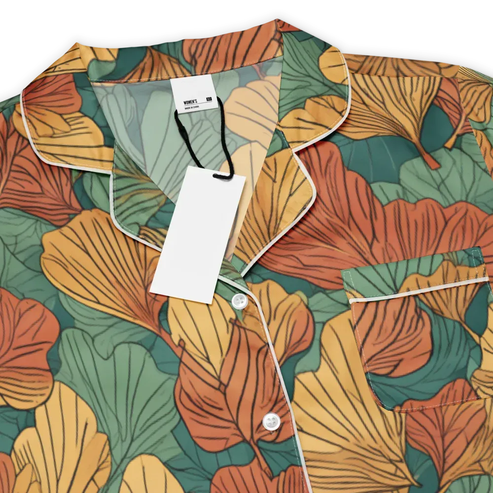 Ember Canopy on Women's Short Sleeve Pajama Top — Product details