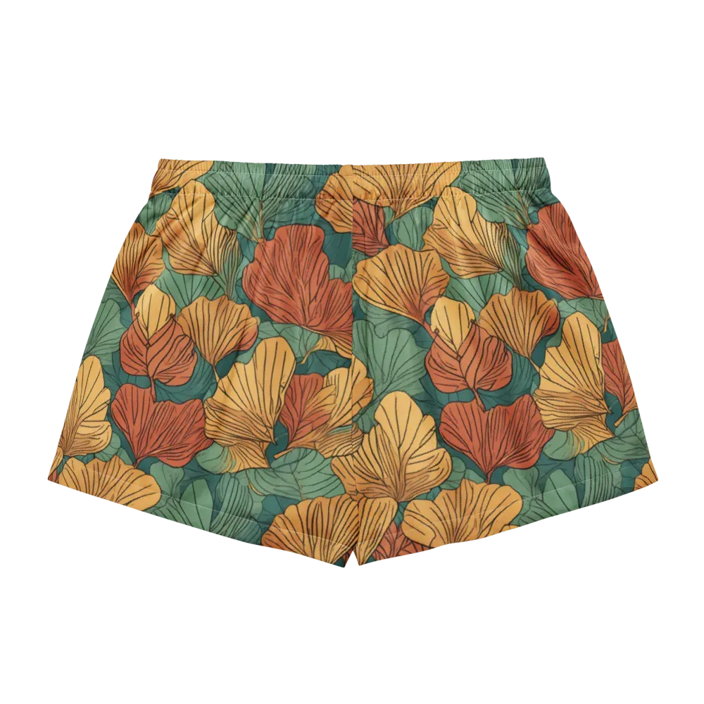 Ember Canopy on Women's Pajama Shorts — Back
