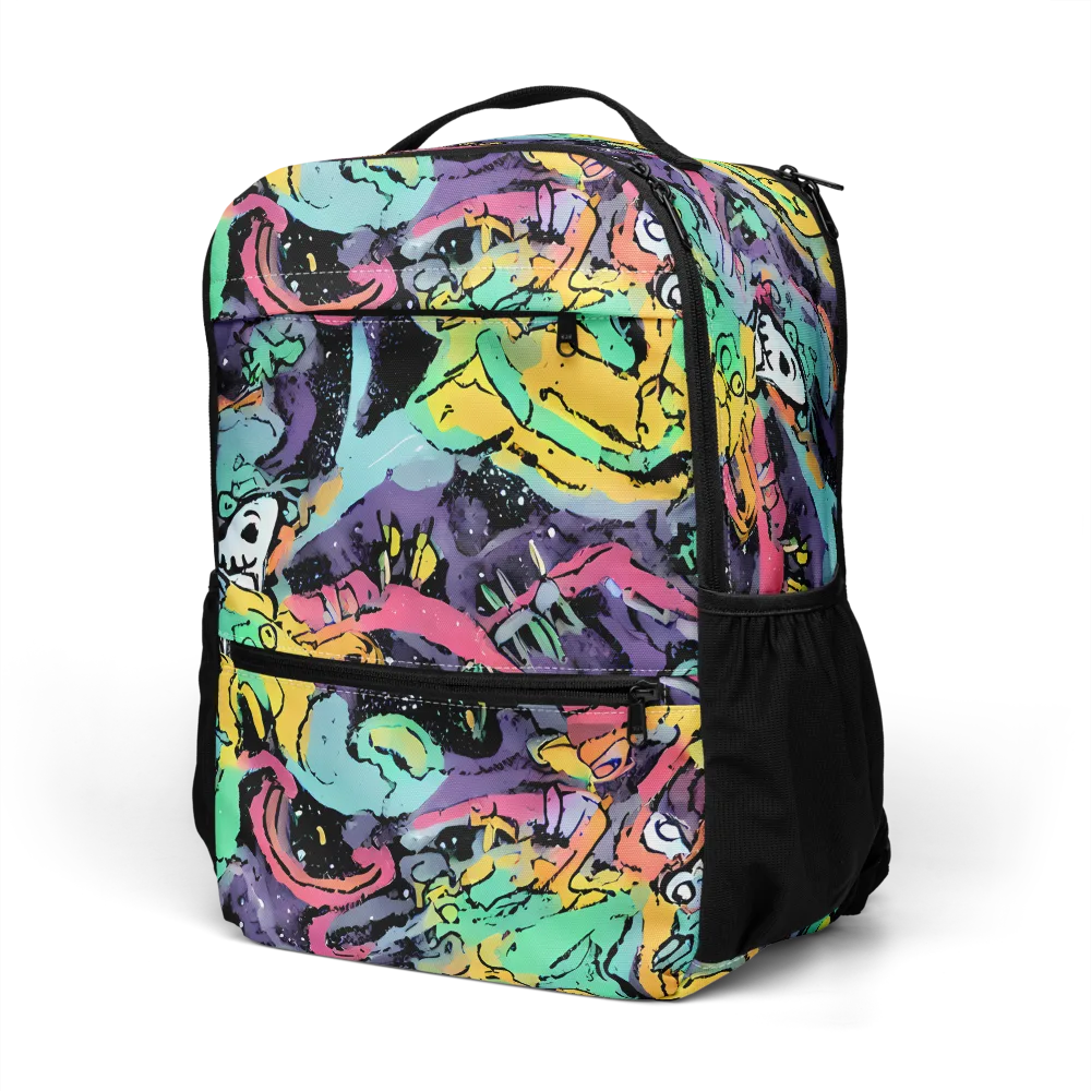 Candy Chaos on Utility Backpack — Left Front