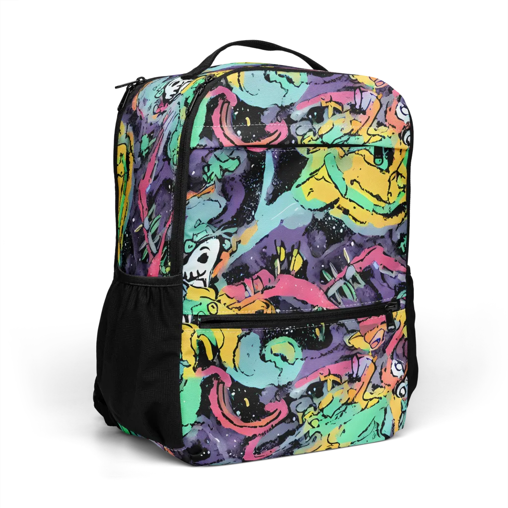 Candy Chaos on Utility Backpack — Right Front