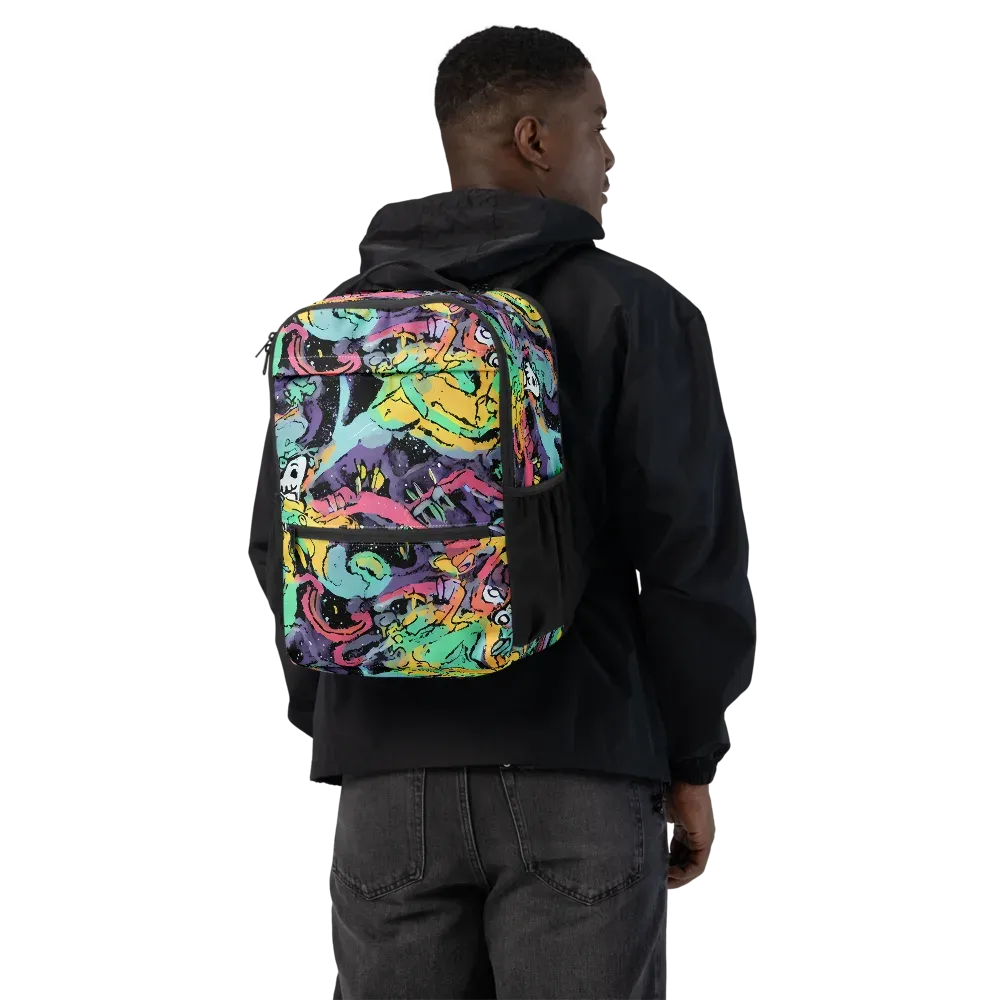 Candy Chaos on Utility Backpack — Back