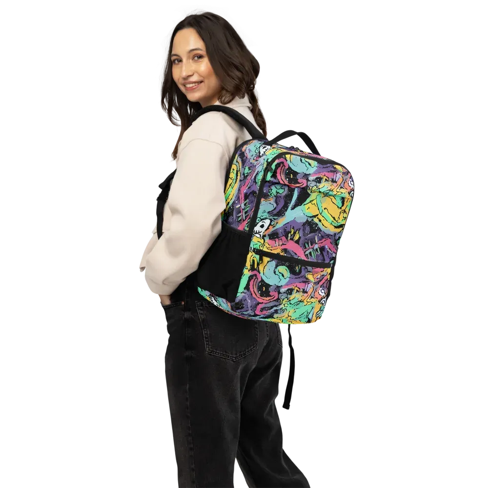 Candy Chaos on Utility Backpack — Back