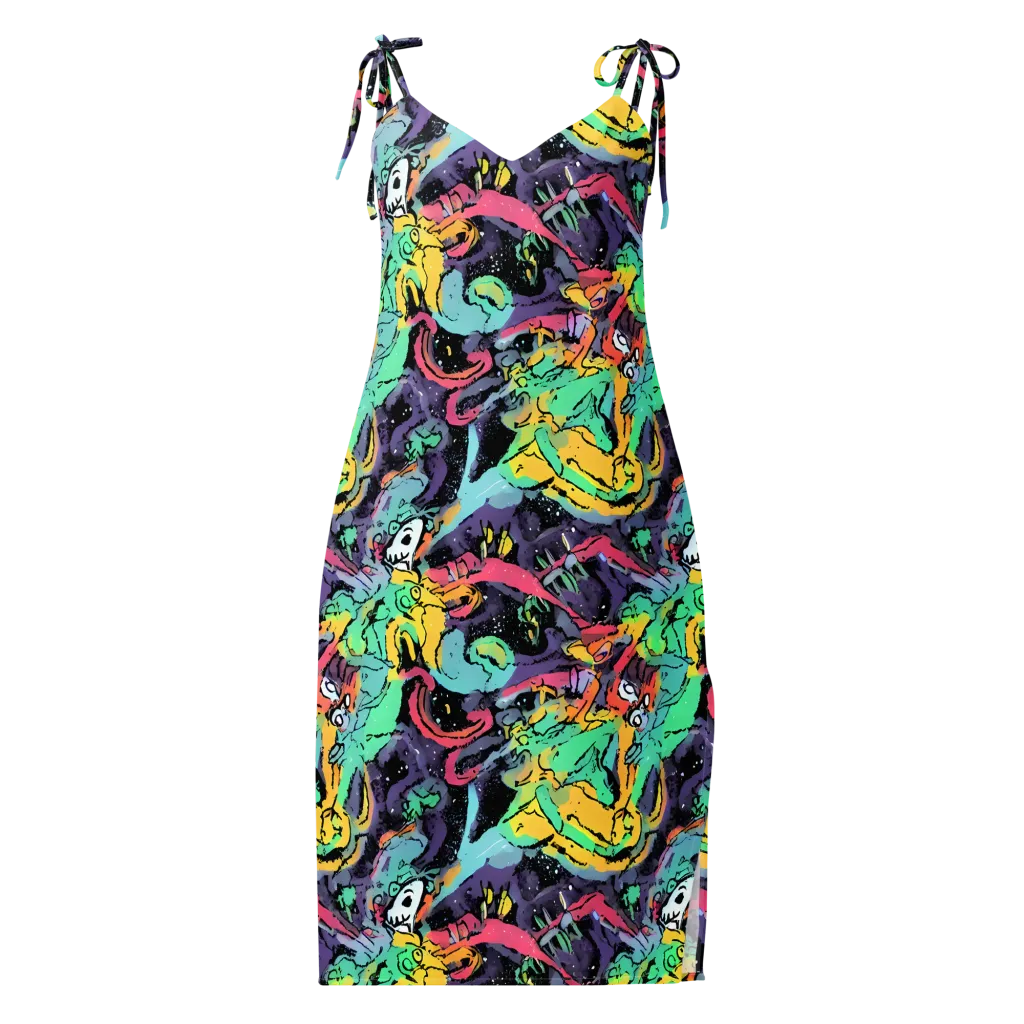 Candy Chaos on Slip Dress — Front