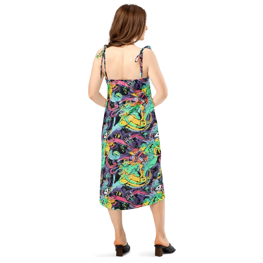 Candy Chaos on Slip Dress — Back