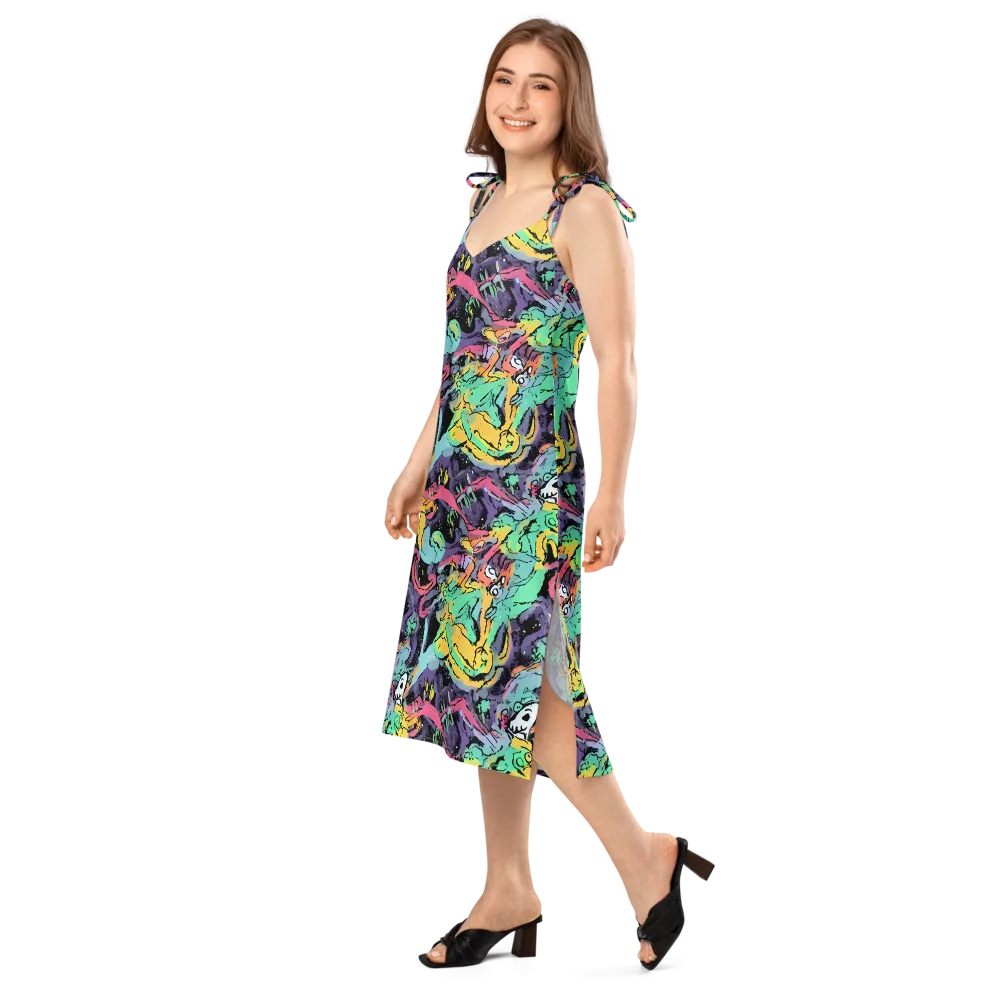 Candy Chaos on Slip Dress — Left Front