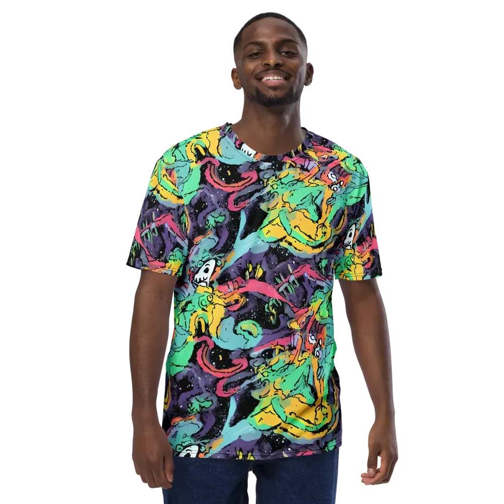 Candy Chaos on Men's Crew Neck T-Shirt — Front