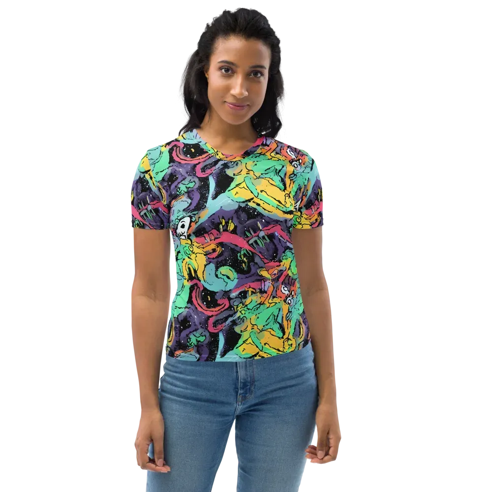 Candy Chaos on Women's Crew Neck T-Shirt — Front