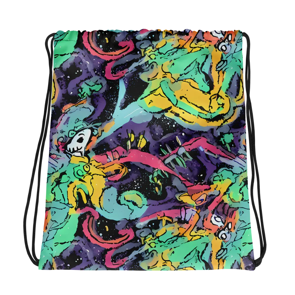 Candy Chaos on Drawstring Bag — Photo