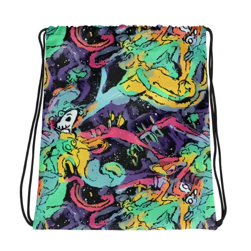 Candy Chaos on a Drawstring Bag