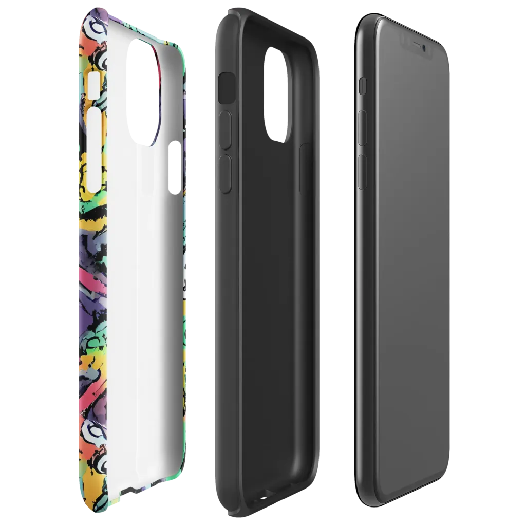 Candy Chaos on Tough Case for iPhone® — Right