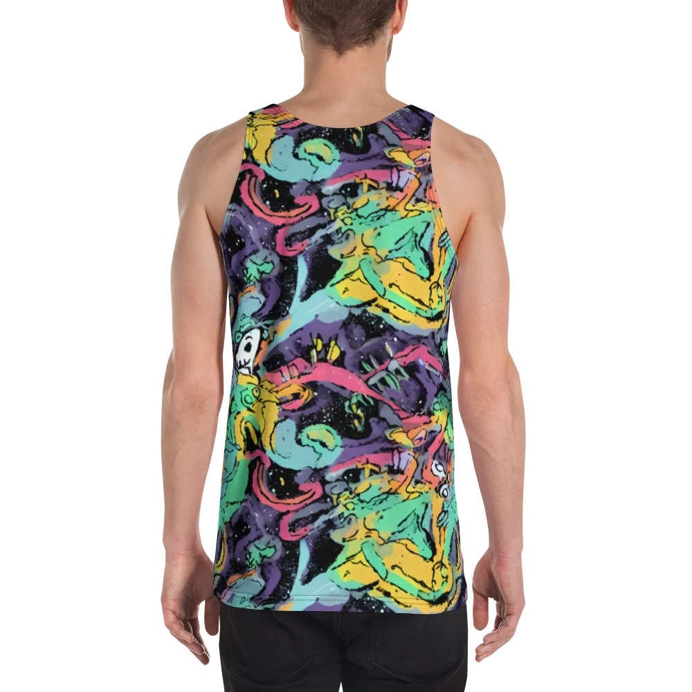 Candy Chaos on Men's Tank Top — Back