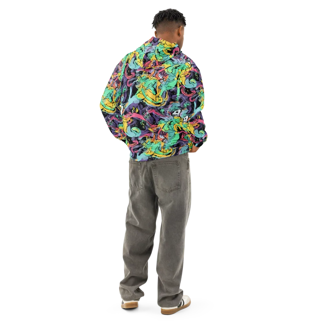 Candy Chaos on Cotton Hoodie — Back