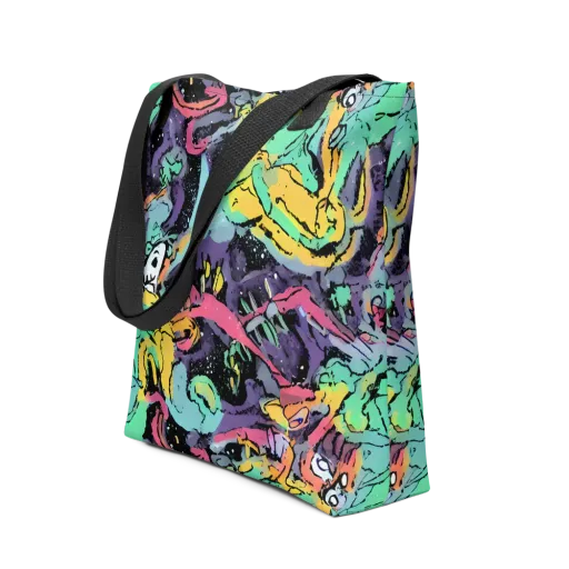 Candy Chaos on a Tote Bag