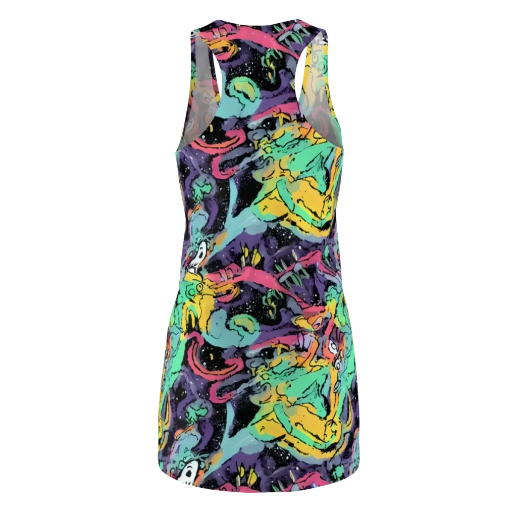 Candy Chaos on Racerback Dress — Back