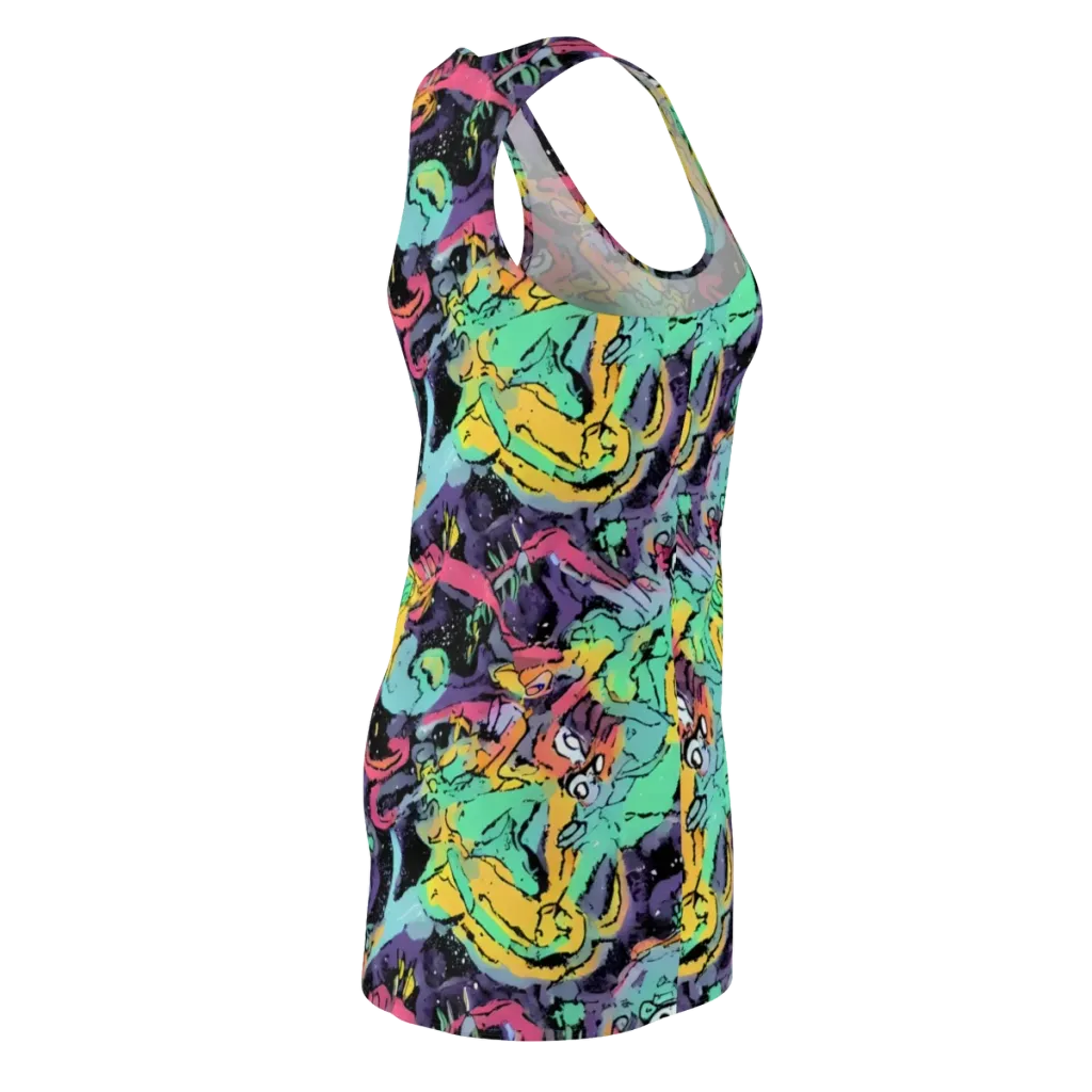 Candy Chaos on Racerback Dress — Back Side